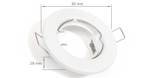 SET PEVNÝCH BIELÝCH HALOGÉNOVÝCH SVIETIDIEL + LED ŽIAROVKA 1,5W + GU10 3000K