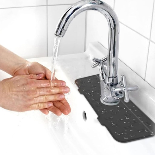 SILIKÓNOVÁ PODLOŽKA POD DREZ, ODVODŇOVAČ POD PÁSKU, ČIERNA OCHRANNÁ PODLOŽKA DO KUCHYNE
