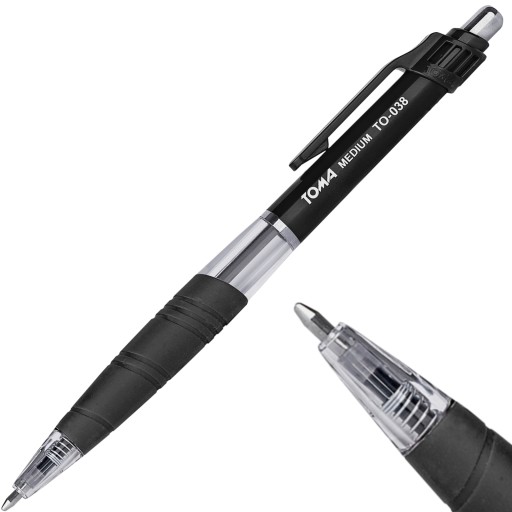 TOMA TO-038 Automatické guľôčkové pero 1mm čierne