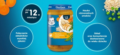 Gerber Zelenina kuracie krúpy pre deti 250g