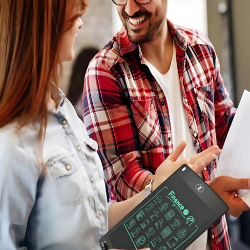 FAREBNÝ GRAFICKÝ TABLET LCD na KRESLENIE pre DETI S KRESLENÍM + ŠTÝL