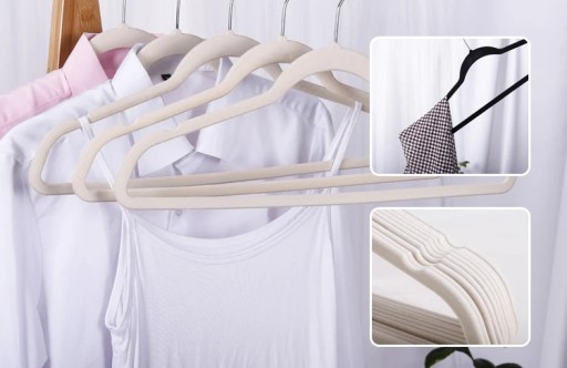 VELÚROVÉ VEŠIAKY NA OBLEČENIE do šatníka VELVET PREMIUM 20 ks