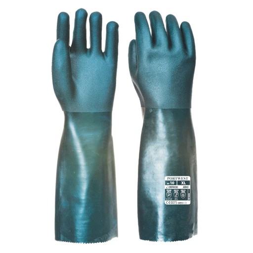 PORTWEST A845 XL PVC chemické rukavice 45 cm