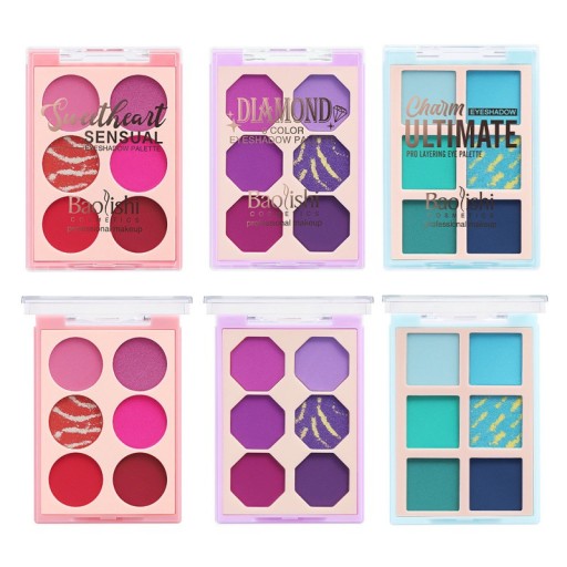 MAKEUP EYESHADOW PALETTE 6-farebná sada 2 ks