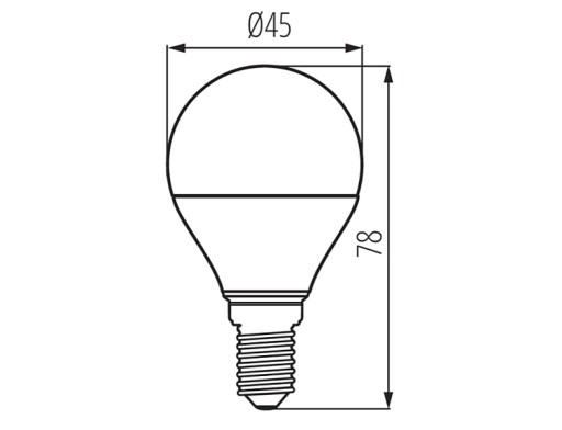KANLUX IQ-LED žiarovka s malým závitom E14 4,2W=41W neutrálna biela