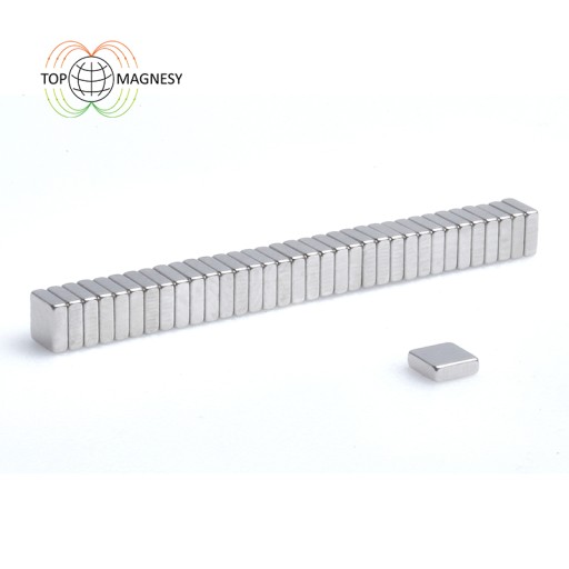 Neodymový tanierový magnet MPŁ 3x3x1 N38, sada 100 kusov
