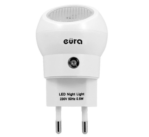 LED NOČNÁ LAMPA EURA ML-02A3 ~230V do zásuvky