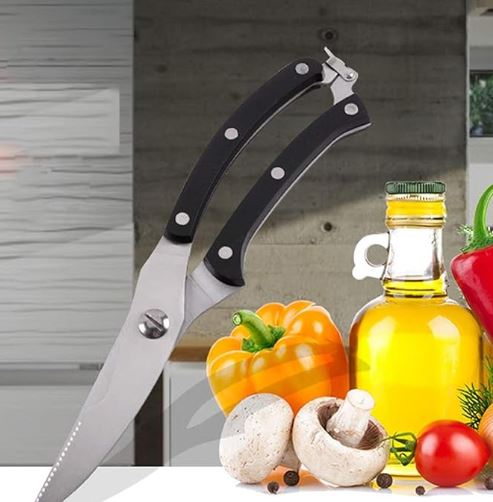 KUCHYNSKÉ NOŽNICE NOŽNICE NA JEDLO HYDINA PIZZA RYBY BYLINKY UNIVERZÁLNE