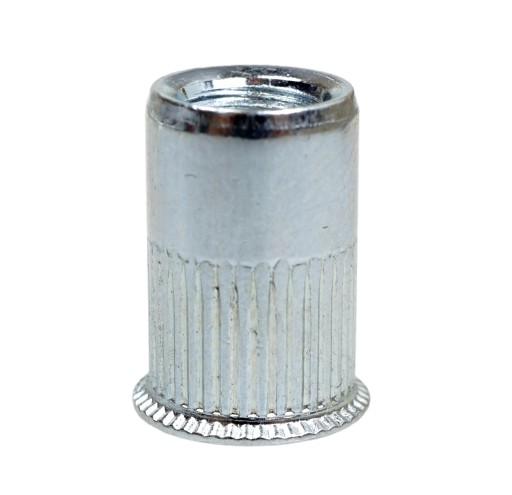 Drážkovaná nitovacia matica, mini kužeľ, M6 x 14 mm