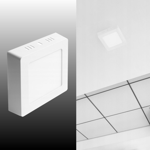 LED PANEL PRIVRCHOVÁ MONTÁŽ 6W STROPNÉ SVÍTIDLO NÁSTENNÉ SVIETKO STUDENÁ FARBA