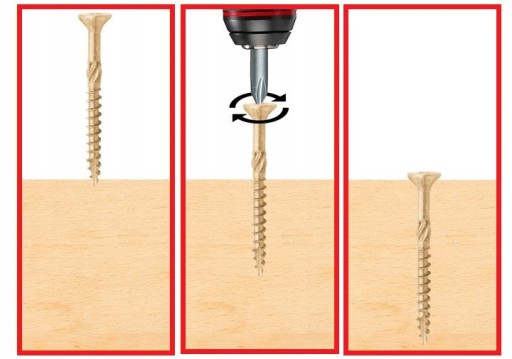 TESÁRSKE SKRUTY DO DREVA 3x40 mm TORX 500 ks