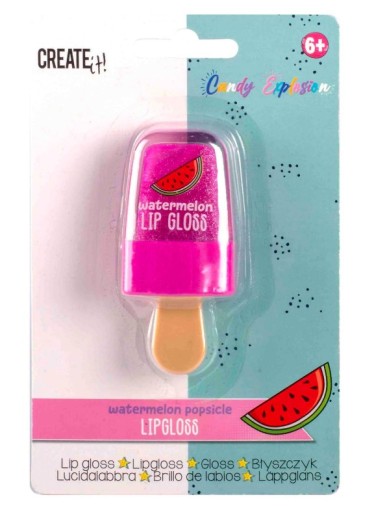 CREATE IT CANDY LIP GLOSS v tvare lízanky, sladko voňajúci