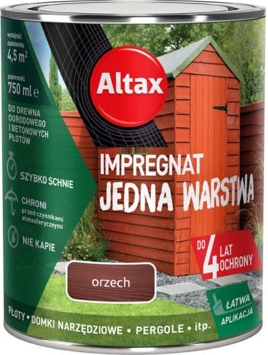 ALTAX WOOD Impregnácia Jednovrstvová 0,75L Orech