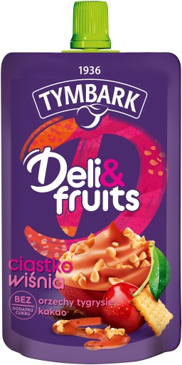 Tymbark Deli&fruits pena s čerešňovou príchuťou a koláčikmi 170 g