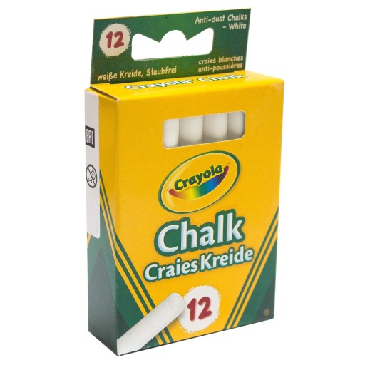 Crayola Bezprašná biela krieda 12 ks