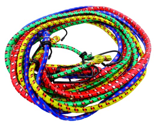 Gumičky na uchytenie batožiny, laná, sada 200 cm, 4 ks