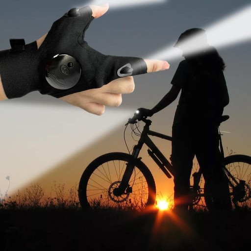 BATERKA LED TAKTICKÁ CYKLISTICKÁ LAMPA DIELENSKÉ RUKAVICE SILNÉ RUKAVICE