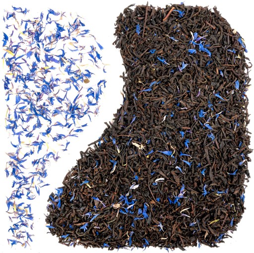 EARL GREY BLUE čierny čaj 100 g Ceylon Green Touch nevädza