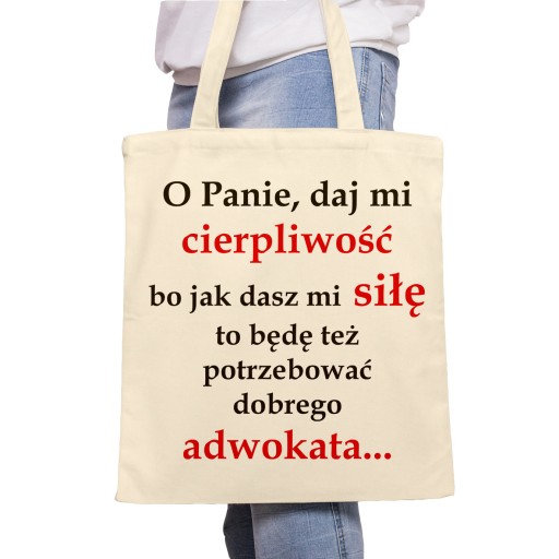 Ó, Pane, daj mi trpezlivosť - taška - prirodzená