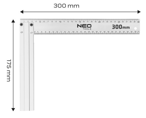 Hliníkový konštrukčný uholník 300 x 175 mm