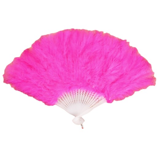 Vejár z pravého peria Burlesque Retro COLORS