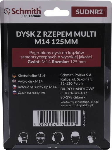 Multi kotúč na suchý zips M14 125mm