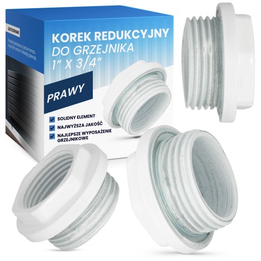 REDUKČNÁ ZÁTKA RADIÁTORA 1x3/4 GWxGZ Pravá oceľ REDUKČNÁ Radiátor