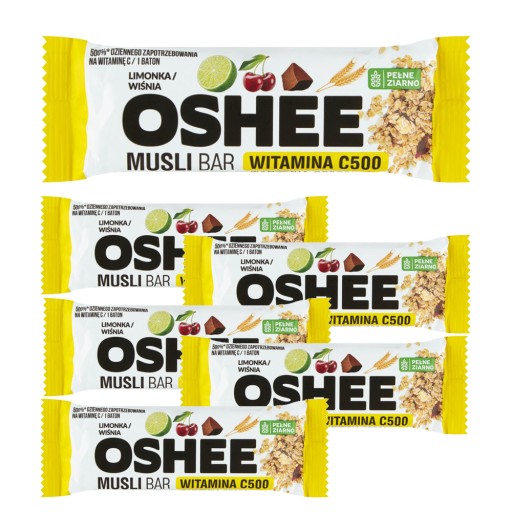 Oshee Musli Bar Vitamínová cereálna tyčinka 6 ks x 40 g