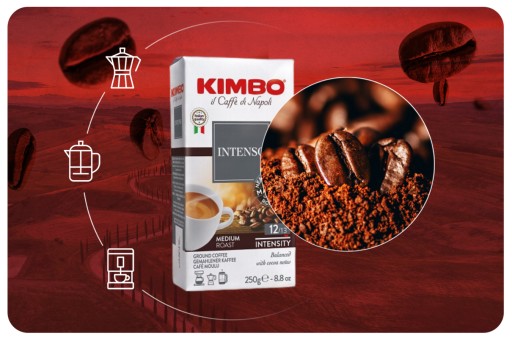 Kimbo Aroma Intenso 250g mletá káva