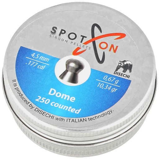 Spoton Dome pelety 10,34gr 4,5mm, 250 ks.