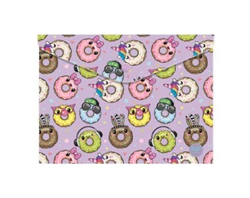 COOLPACK OBÁLKA NA DOKUMENTY A4 SO ZÁPADKOU HAPPY DONUTS Šišky