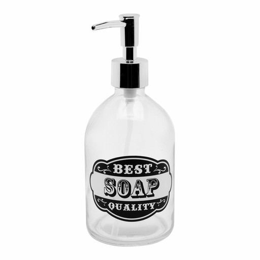 Dávkovač tekutého mydla, sklenený, 450 ml