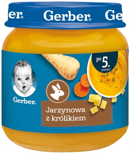 GERBER Zeleninová polievka s králikom 125 g