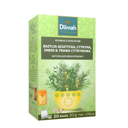 Dilmah Infusion Bazalka Citrón Zázvor Tráva Citát ex20