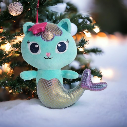 CAT HOUSE GABI MERMAN MAČKA METALICKÝ CHVOST HRAČKA CUDLING HRAČKA SWEET CAT 30cm