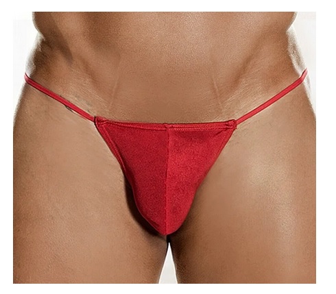SEXY PÁNSKE JEMNÉ A VOĽNÉ ČERVENÉ tangá, XL