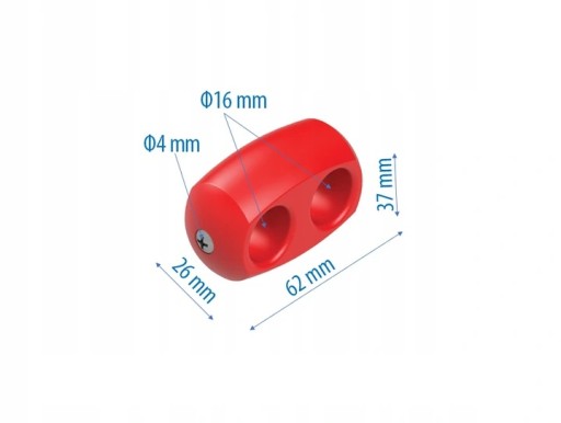 SUN - PARALELNÝ KONEKTOR PRE 16 mm LANOVÉ IHRISKO