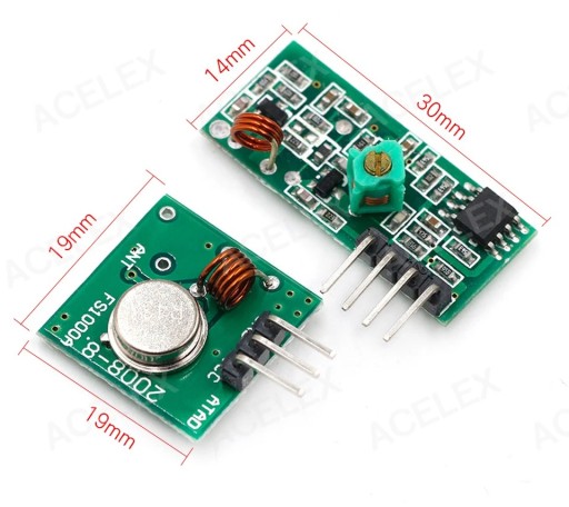 RF MODUL 433MHz VYSIELAČ+PRIJÍMAČ