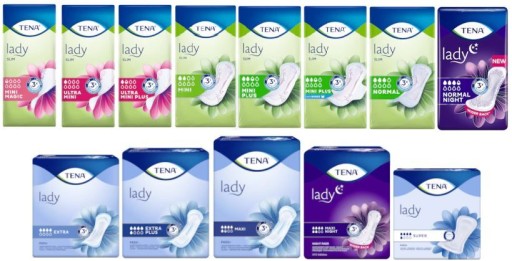Vložky do topánok TENA Lady Slim Normal 12 ks