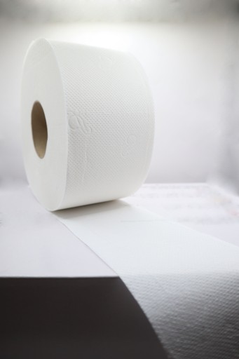 Toaletný papier Jumbo Jambo biely 100% celulóza, 2 vrstvy, 1 rolka