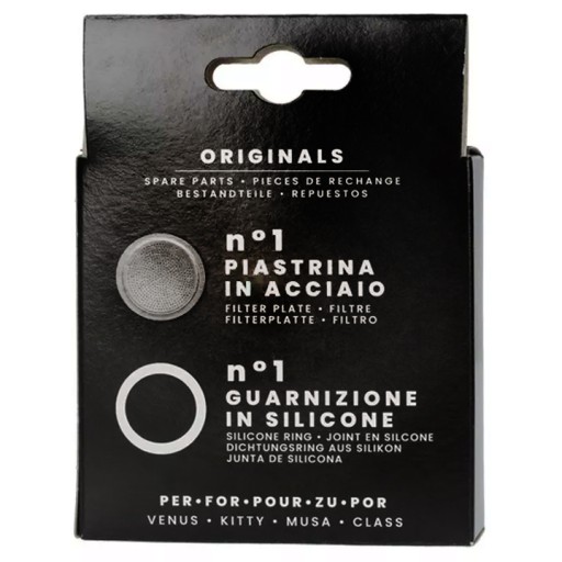 Bialetti - Tesnenie (1 ks) + sitko pre 4-tónové oceľové kávovary