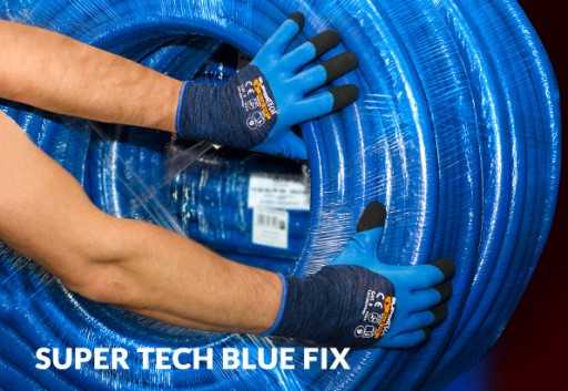 RUKAVICE SUPERTECH BLUE FIX RUKAVICE LATEXOVÁ PENA SILNÁ MÄKKÉ