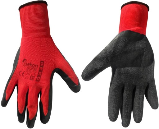 OCHRANNÉ RUKAVICE S LATEXOVÝM PATROM R10 XL GEKON