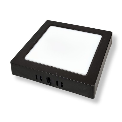 Prisadené štvorcové LED stropné svietidlo 12W 1200LM 4000K IP20 čierne
