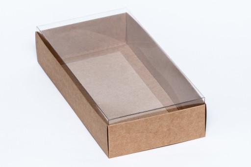 Box na DL listy papiera, vysoký, priehľadný. veko