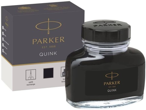 Fľaša s atramentom Parker Quink | Čierna | 57 ml