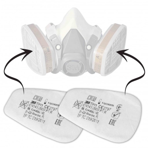 3M prachové filtre 5911 P1R 1 pár - 2 kusy