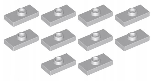 LEGO Plate mod 1x2 Svetlošedá Svetlomodrošedá 10 kusov 6066097 15573