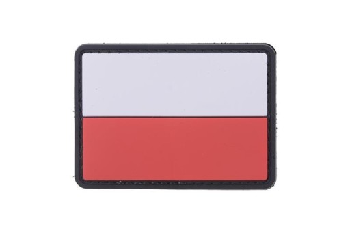 3D ZÁPLATA POĽSKEJ VLAJKY 75x50mm GF CORP PVC