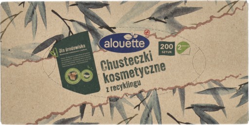ALOUETTE Recyklačné kozmetické obrúsky 2-vrstvové 200 ks
